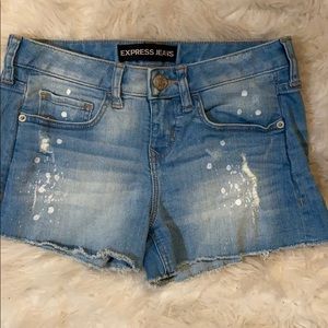 Denim shorts